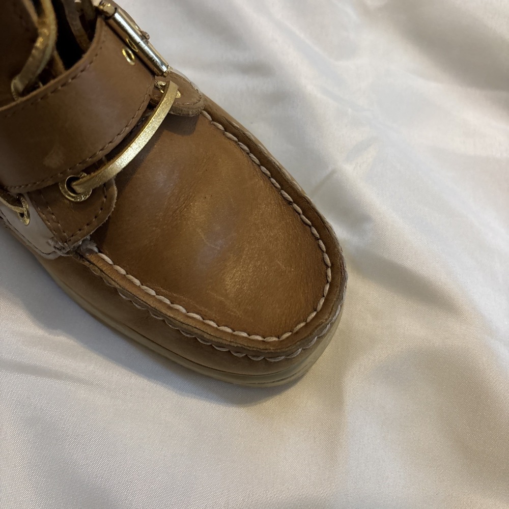 Sperry Top Sider Womens Huntley Sahara Boots Booties Sz 8 M Brown Leather - Picture 12 of 13